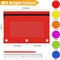 Pencil Pouch for 3 Ring Binder, Bulk 60 Pack 3-Holes Zipper Pencil Pouches in Assorted Colors, Sturdy and Durable Cloth Pencil Holder with Clear Window for Office School College Supplies (60)